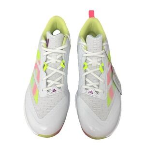 Adidas  Women's Adizero Instinct TPU White Pink Softball‎ Cleats Size 13 IH348